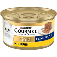 12 x 85g Feine Pastete Huhn Gourmet Gold Katzenfutter nass