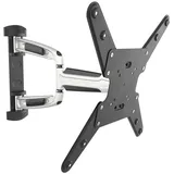 Ricoo TV Wandhalterung Fernseher Halterung Schwenkarm mit Fischer-Dübel für 24-55 Zoll Bildschirm Flach OLED Fernsehhalterung für Wand S0744 Schwenkbar Neigbar Fernseh-Arm bis 30-Kg I VESA 200 & 400