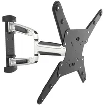 Ricoo TV Wandhalterung Fernseher Halterung Schwenkarm mit Fischer-Dübel für 24-55 Zoll Bildschirm Flach OLED Fernsehhalterung für Wand S0744 Schwenkbar Neigbar Fernseh-Arm bis 30-Kg I VESA 200 & 400