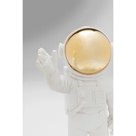 Kare Design Deko Figur Welcome Astronaut, Weiß, Polyresin, Unikat, Handbemalt, 27x21x13cm (H/B/T)