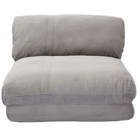 miliboo Schlafsessel aus Cord in Hellgrau 1-sitzer Spencer