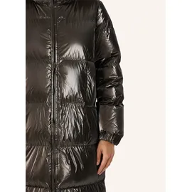 K-Way Funktionsjacke "K-Way Winterjacke RUENNE THERMO PEARLY", Damen, Gr. L, schwarz olive combo, Obermaterial: 100% Nylon. Füllung: 90% Entendaunen, 10% Entenfedern, Jacken Funktionsjacke