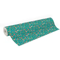 Clairefontaine Geschenkpapier Excellia 80g, Rolle 50x0,70m, Wichtel Blau 202116C