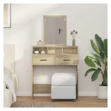 vidaXL Schminktisch Sonoma-Eiche 79 x 41 x 140 cm
