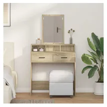 vidaXL Schminktisch Sonoma-Eiche 79 x 41 x 140 cm
