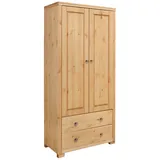 Home Affaire »Gotland; Wäscheschrank, Mehrzweckschrank mit Schubladen, Landhausstil«, (B/H/T ca: 80cmx178cmx40cm), massive Kiefer, FSC® zertifiziert, langlebige Qualität trifft Stil
