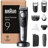 Braun Barttrimmer Serie 9, mit 11 Barber-Tools, Power Boost & Lebenslang scharfe