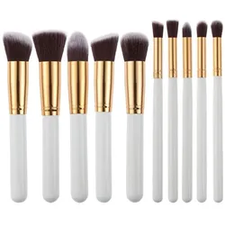 Technique Pro 10 Pieces Basic Star Makeup Brushes Weiß / Gold 
