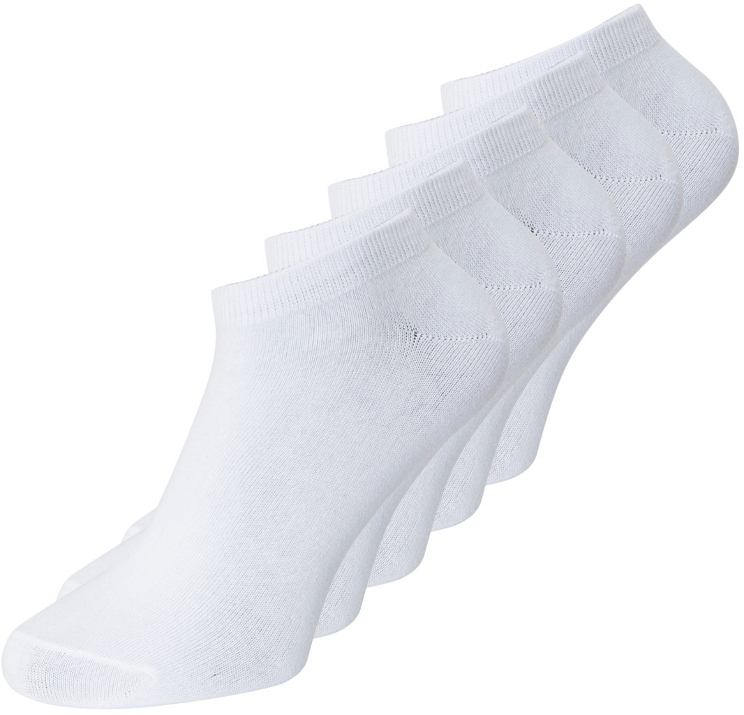 Jack & Jones Herren Sneaker Socken JACDONGO 5er Pack Weiß One Size