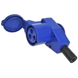 PRO PLUS CEE Winkelkupplung 90° 220V Blau