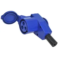 PRO PLUS CEE Winkelkupplung 90° 220V Blau