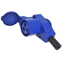 PRO PLUS CEE Winkelkupplung 90° 220V Blau
