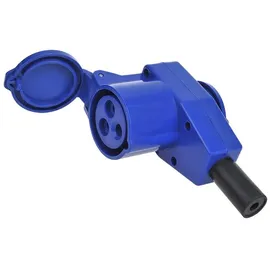 PRO PLUS CEE Winkelkupplung 90° 220V Blau