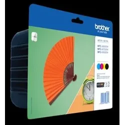 Tintenpatrone LC-129XL Value Pack für Brother Drucker, cyan, magenta, gelb, schwarz, für ca. 1.200 Seiten je Patrone