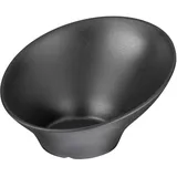 APS Schale ZEN, 22,5 cm, Höhe 12,5 cm, 0,8 Liter, Melamin, schwarz, Steinoptik