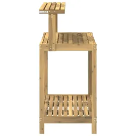 vidaXL Umtopfbank 86,5 x 48,5 x 106 cm Pflanztisch Weiß
