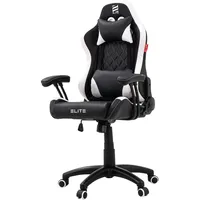 Elite PULSE Gaming-Stuhl Schwarz/Weiß für PC