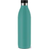 Emsa Isolierflasche EMSA "Trinkflasche Bludrop", blau (petrol), H:30cm, Edelstahl, Trinkflaschen, Isolierflasche, 1 Liter, auslaufsicher, 360-rundum-Trinköffnung, 40 h kalt, 20 h warm