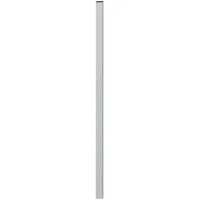 Zaunpfosten 4 x 4 x 55 cm Silber/Metall