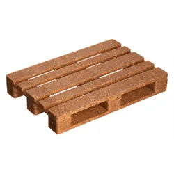 Untersetzer Mini-Palette, Kunststoff, 12x8x1,8cm - Holzoptik