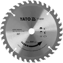 Yato TCT-Sägeblatt für Holz 165 x 36 t x 16 mm