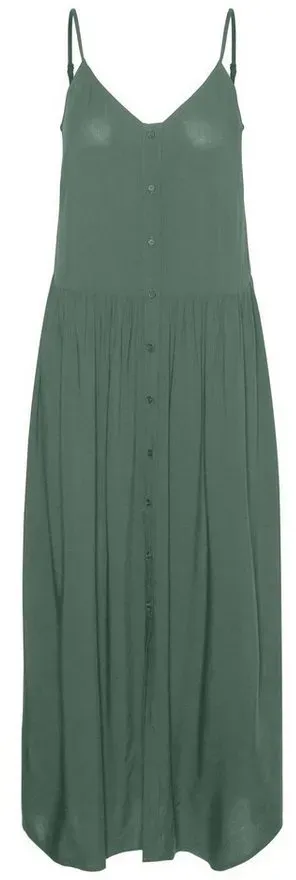 Vero Moda Sommerkleid Alba (1-tlg) Drapiert/gerafft grün M