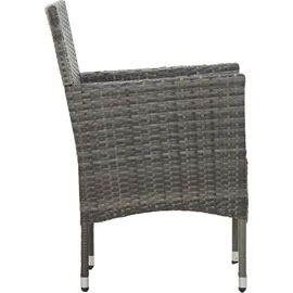 vidaXL Garten-Essgruppe 7-tlg. grau 3070752