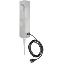LEDINO Steckdosensäule 4-fach 3 m Weiß