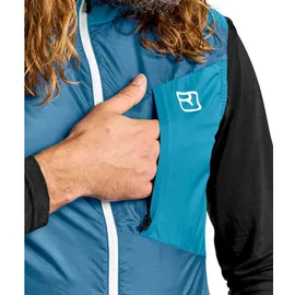 Ortovox Herren Windbreaker Weste (Größe M, blau)