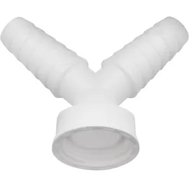 SANITOP-WINGENROTH Doppelschlauchtülle 30,3 mm (G 1) x Ø 20 mm Weiß