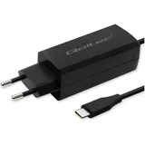 Qoltec 52419 65 W GaN Super-Schnellladegerät 5–20 V 3–3 25 A USB-C 3.1 - Schwarz