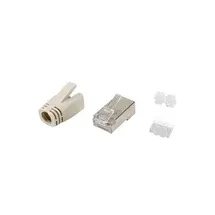 Equip Cat.6A RJ45 Geschirmter Stecker-Satz, 100 Stück pro Packung, RJ-45, Edelst