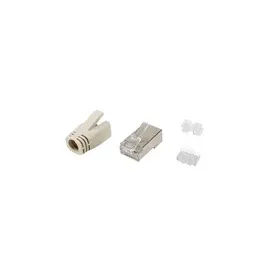 Equip Cat.6A RJ45 Geschirmter Stecker-Satz, 100 Stück pro Packung, RJ-45, Edelst