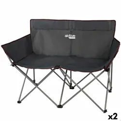 Zweisitzer-Campingstuhl SCHWARZ No Size