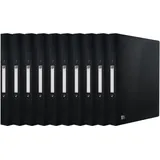 Oxford Ringbuch A4, Rückenbreite 2 cm, 2 Ringe, schwarz, 10 Stück