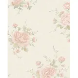 Marburg Vliestapete Floral Rosen Beige-Pearl 10,05 m x 0,53 m FSC®