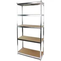 RAMROXX Lagerregal Metall 1800x900x400mm verzinkt/silberfarben