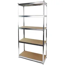 RAMROXX Lagerregal Metall 1800x900x400mm verzinkt/silberfarben
