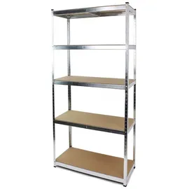 RAMROXX Lagerregal Metall 1800x900x400mm verzinkt/silberfarben