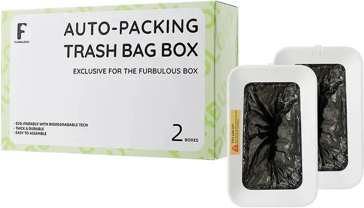 Furbulous automatischer Müllbeutelhalter, 2er-Pack (kompatibel nur mit der Furbulous Katzentoilette)