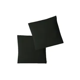 EXKLUSIV HEIMTEXTIL Jersey Kissenbezug 2er Set 40 x 40 cm schwarz