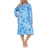 normann Nachthemd floral Blau 48-50