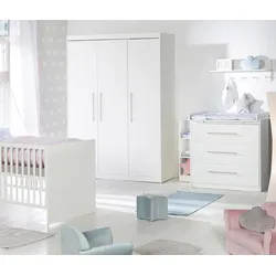 roba Kinderzimmer-Set »Maren« mit Bett - 78x142x81cm - weiß - Holz / Metall