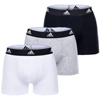 Adidas Herren Trunk (3PK) Active Flex Cotton Unterwäsche, 917 Assorted, M