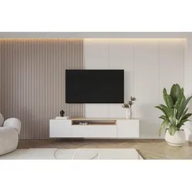 altdecor NOA-2 Lowboard 200 cm x 40 cm x 41 cm Weiß Holzwerkstoff