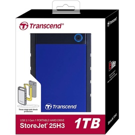 Transcend StoreJet 25H3 1 TB USB 3.1 blau TS1TSJ25H3B