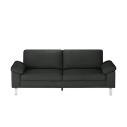 Max Schelling Ledersofa aus Echtleder Maximum , schwarz , Maße (cm): B: 224 H: 86 T: 97.0
