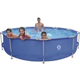 Avenli Frame Pool rund 366 x 76 cm blau inkl. Filterpumpe