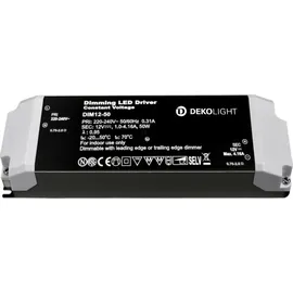 potermic Deko-Light Netzgerät CV 12V 12-50W, IP20, dimmbar Schwarz