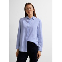 Cecil Longbluse »TOS Stripe Structure Long Blouse«, Gr. S (38), soft real blue, , 74264700-S